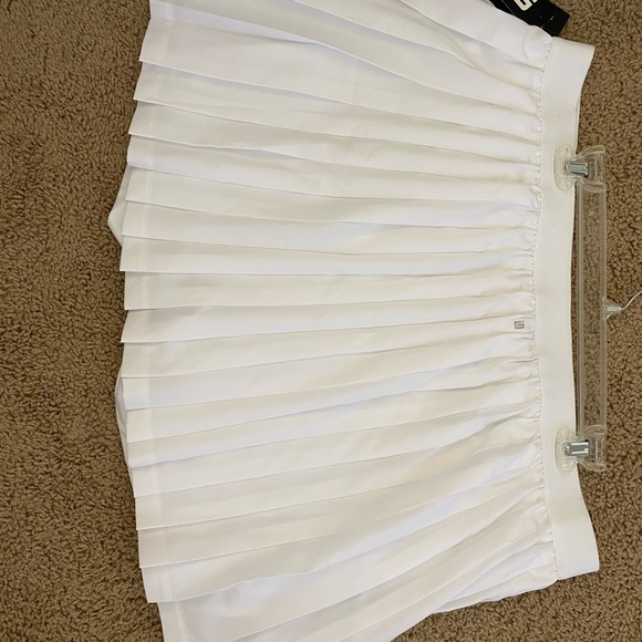 IDEOLOGY WOMANS SKIRT WHITE PLEATED SKIRT SIZE XXL - Picture 4 of 5
